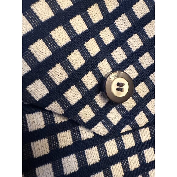 David Crystal Fashion Womens Checkered Blazer Jacket Size 14 - Picture 2 of 5